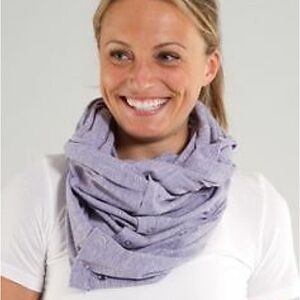 Lululemon Vinyasa Scarf Lilac Heathered Coal Wee Stripe